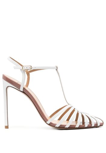 Francesco Russo 115mm strappy pointed-toe sandals - Bianco