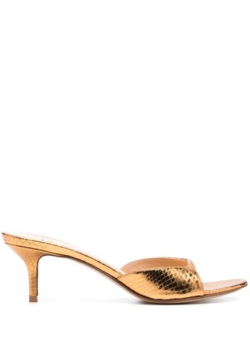 Francesco Russo 65mm R1S918 open-toe mules - Oro