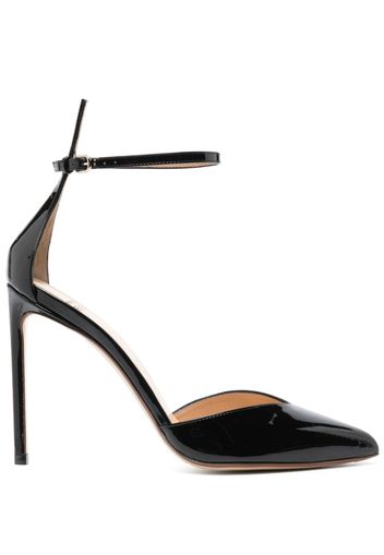 Francesco Russo 105mm patent-leather sandals - Nero