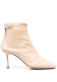 Francesco Russo leather 85mm boots - Toni neutri