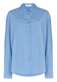 Frankie Shop Lui oversized shirt - Blu