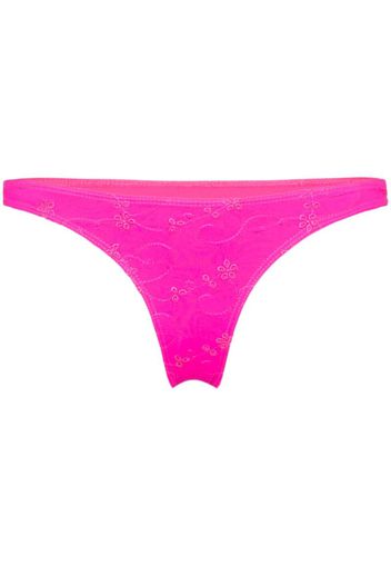 FRANKIES ANNA THONG EYELET THONG BKINI B