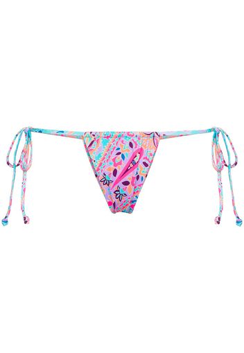 Frankies Bikinis Tia paisley-print bikini bottoms - Blu