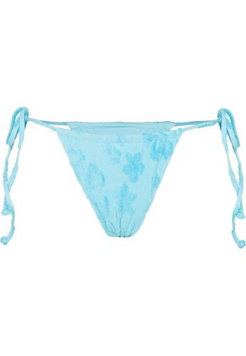 Frankies Bikinis Tia floral side-tie bikini bottoms - Blu