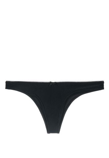 Frankies Bikinis bow-detail bikini bottoms - Nero