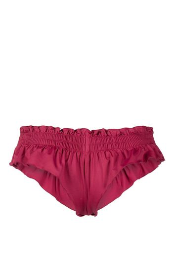 Frankies Bikinis Pippa ruffle-detail bikini bottoms - Rosso