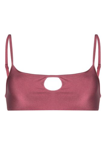 Frankies Bikinis cut out-detailing bikini top - Rosa