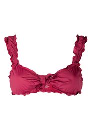 Frankies Bikinis Colby knot-detail bikini top - Rosso