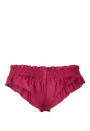 Frankies Bikinis Pippa ruffle-detail bikini bottoms - Rosso