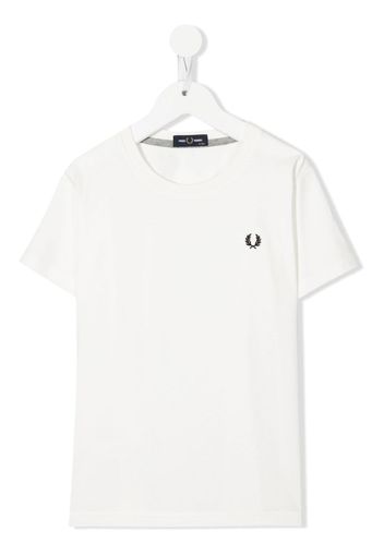 Fred Perry Kids T-shirt con ricamo - Bianco