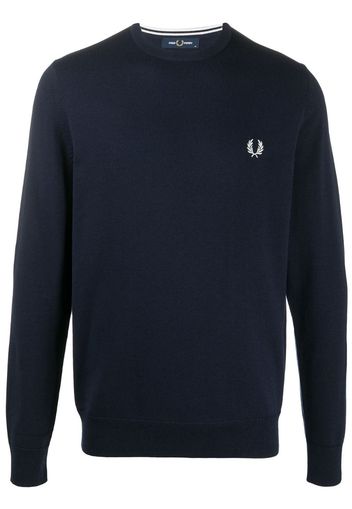 embroidered logo sweatshirt