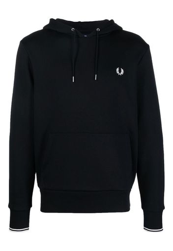 Fred Perry embroidered logo hoodie - Blu