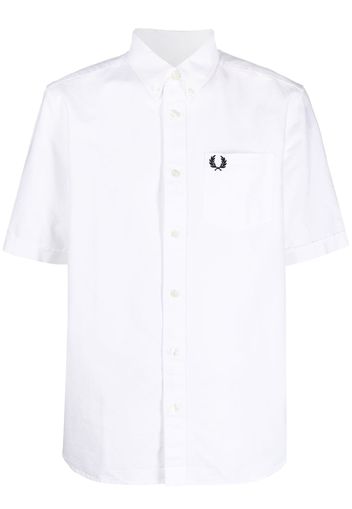 Fred Perry short-sleeve cotton shirt - Bianco