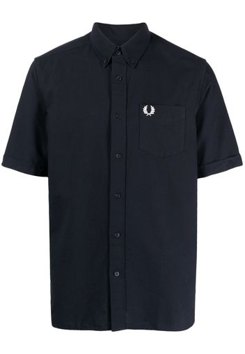 Fred Perry short-sleeve cotton shirt - Blu