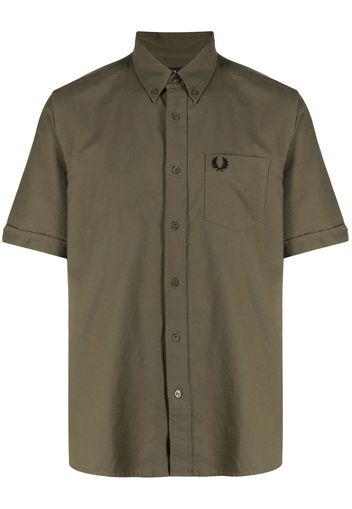 Fred Perry short-sleeve cotton shirt - Verde