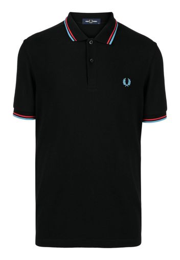 Fred Perry embroidered-logo polo shirt - Nero