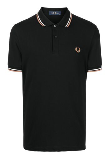 Fred Perry embroidered-logo polo shirt - Nero