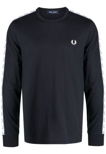 Fred Perry embroidered-logo long-sleeve sweatshirt - Blu