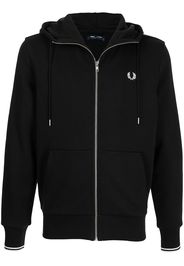 FRED PERRY embroidered logo hoodie - Nero