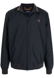 FRED PERRY embroidered-logo lightweight jacket - Blu