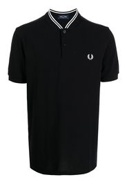 FRED PERRY embroidered-logo polo T-shirt - Nero