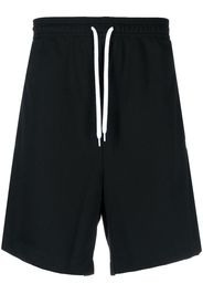 Fred Perry logo-embroidered drawstring shorts - Nero