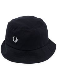Fred Perry embroidered-logo bucket hat - Blu