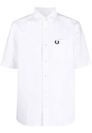 Fred Perry short-sleeve cotton shirt - Bianco