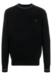 Fred Perry logo-detail knitted sweater - Nero