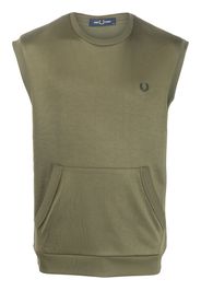 Fred Perry embroidered logo cotton-blend vest - Verde