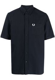 Fred Perry short-sleeve cotton shirt - Blu