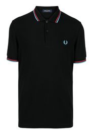Fred Perry embroidered-logo polo shirt - Nero