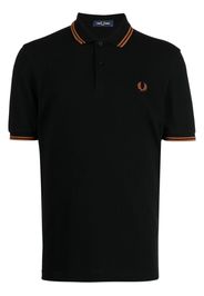 Fred Perry embroidered-logo polo shirt - Nero