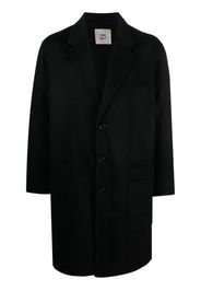 Frei-Mut single-breasted wool coat - Nero