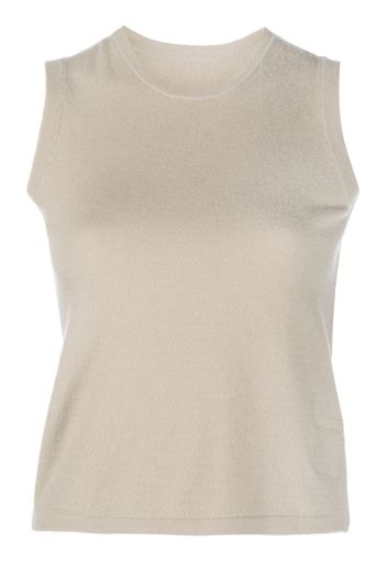 Frenckenberger cashmere knitted tank top - Toni neutri