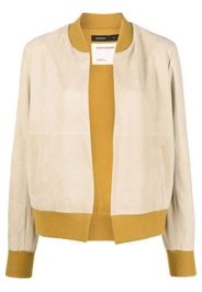 Frenckenberger suede bomber jacket - Toni neutri