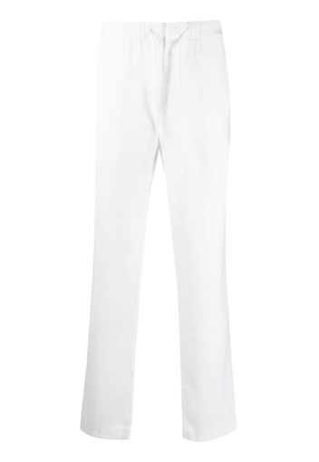 straight leg drawstring waist trousers