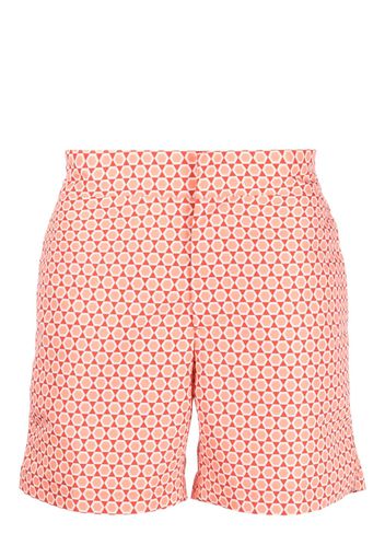 Frescobol Carioca Futevôlei-print swim shorts - Arancione