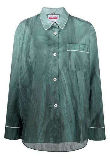 F.R.S For Restless Sleepers pipe-trim pajama shirt - Verde