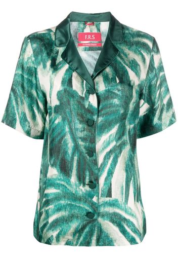 F.R.S For Restless Sleepers palmtree-print silk shirt - Verde