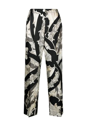 F.R.S For Restless Sleepers palazzo silk pyjama trousers - Bianco