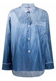 F.R.S For Restless Sleepers pipe-trim pajama shirt - Blu