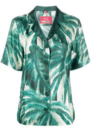 F.R.S For Restless Sleepers palmtree-print silk shirt - Verde