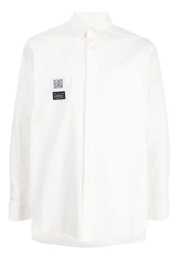 Fumito Ganryu Camicia con applicazione - Bianco