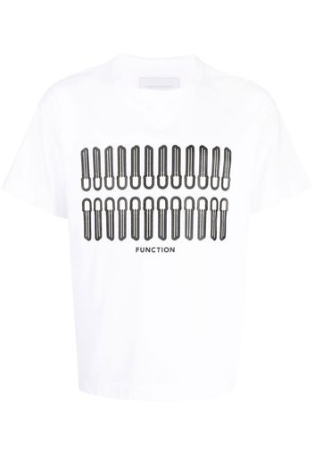 Fumito Ganryu T-shirt con stampa fosforescente - Bianco