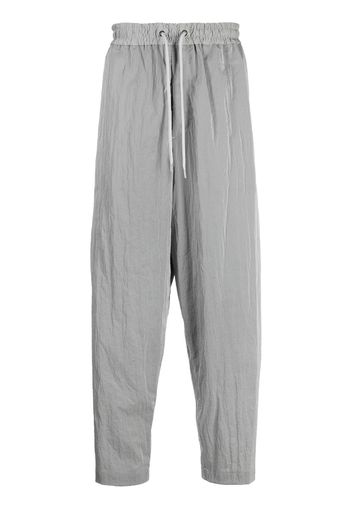 Fumito Ganryu drawstring-waistband track pants - Grigio