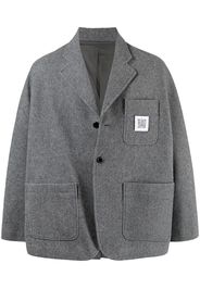 Fumito Ganryu Blazer monopetto oversize - Grigio