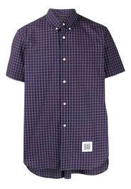 Fumito Ganryu rear-pleat short-sleeve shirt - Blu