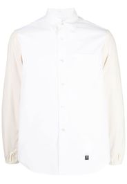 Fumito Ganryu panelled button-up shirt - Bianco