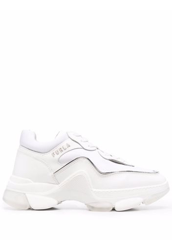 Furla chunky lace-up trainers - Bianco